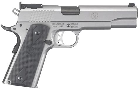 Ruger SR1911 10mm Auto Full-Size Pistol with Stainless Finish ...