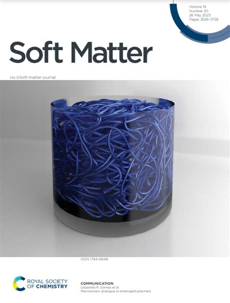 Cover image of Soft Matter journal - Institute of Multiscale Simulation of Particulate Systems