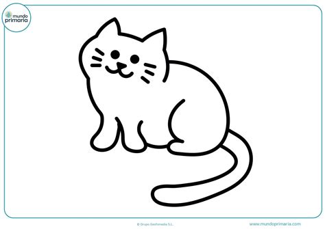 Dibujos de gatos para imprimir y colorear - Mundo Primaria | Gatito para colorear, Dibujos de ...