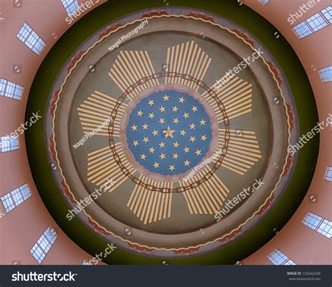 Salem, Oregon - August 9: Inner Dome From The Rotunda Floor Of The ...