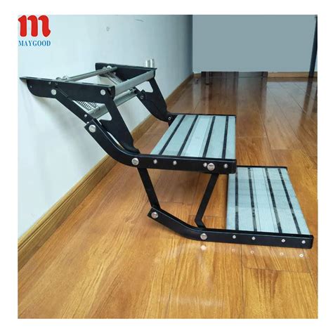 Maygood Folding Aluminium Rv Caravan Entrance Double Steps & Scissor ...