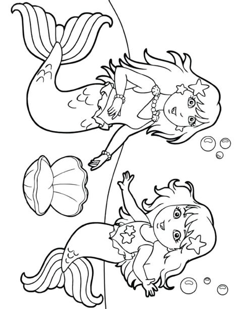 Dora Mermaid Coloring Pages at GetDrawings | Free download