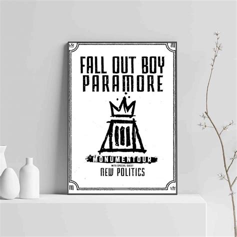 Fall Out Boy Paramore Monumentour Poster - Micalshop