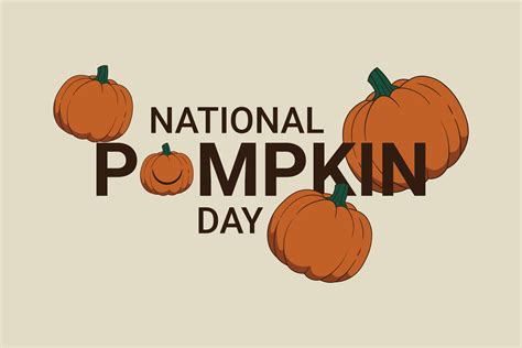 National Pumpkin Day. 29586414 Vector Art at Vecteezy