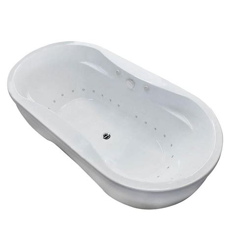 Universal Tubs Agate 6 Feet Oval Freestanding Air Jetted Bathtub | The ...