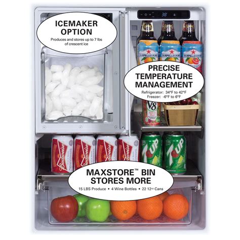 Marvel - S42418151 - 24" Outdoor Refrigerator/Freezer Ice Maker Kit-S42418151 | Heralds ...