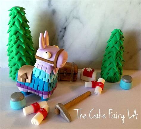 Fortnite Inspired Loot Llama Set Fondant Cake Topper | New birthday ...