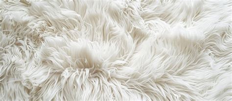 Premium Photo | Fluffy white carpet texture