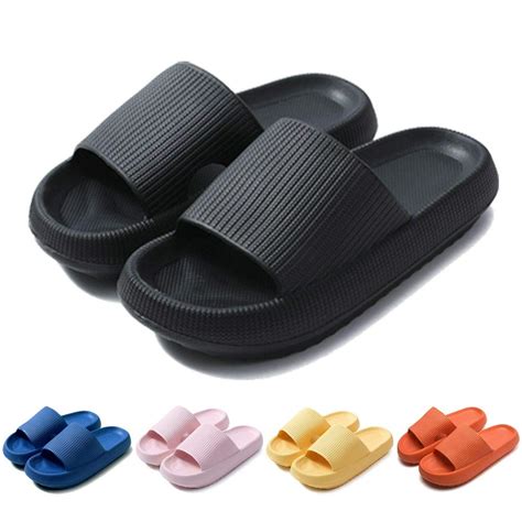 EV SPACES - Shower Shoes Pillow Slides Sandals Women Men Summer ...