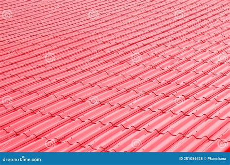 Red Roof Tiles Pattern and Background Stock Photo - Image of protection ...