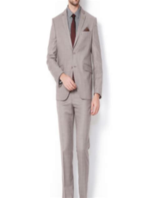 Buy Van Heusen Grey Single Breasted Suit - Suits for Men 1954568 | Myntra