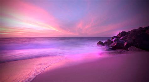 Pink Tropical Beach Wallpapers - Top Free Pink Tropical Beach Backgrounds - WallpaperAccess