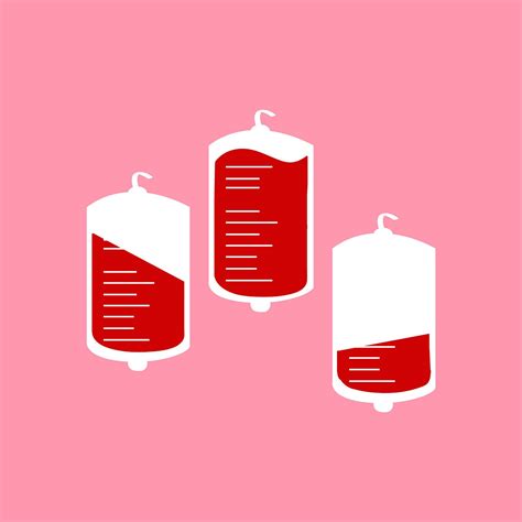 Colorful blood transfusion vector illustration | Free stock illustration - 462268