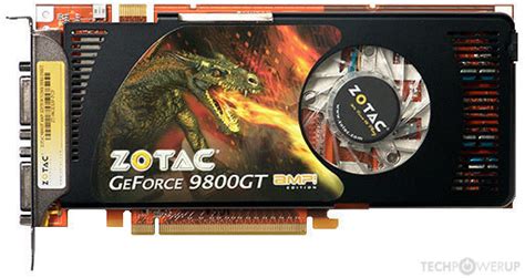 ZOTAC 9800 GT AMP! Edition Specs | TechPowerUp GPU Database