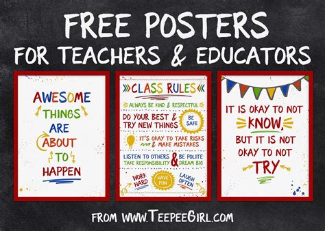 Free Printable Posters For Teachers | Free Printable