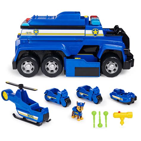 Paw Patrol, Chase’s 5-in-1 Ultimate Cruiser with Lights and Sounds, for ...