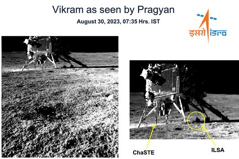 Chandrayaan-3 Mission: Pragyan Rover Clicks Image Of Vikram Lander On Moon | Pragativadi ...