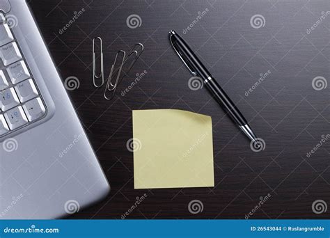 Blank sticker and laptop stock photo. Image of communication - 26543044