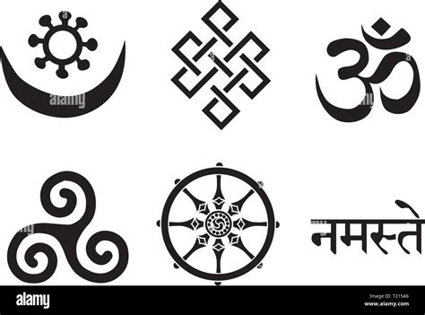 Buddhist Symbols, vector Stock Vector Image & Art - Alamy