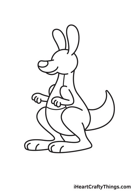 Kangaroo Drawing - How To Draw A Kangaroo Step By Step