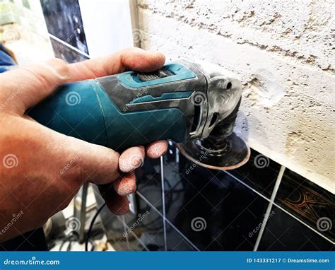 Repair - Angle Grinder or Multi-tool Stock Image - Image of floor ...