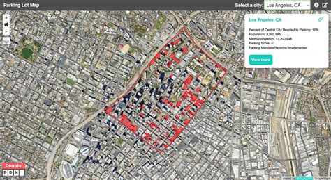 These maps show how parking lots "eat" U.S. cities - Big Think