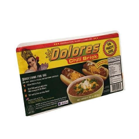 Dolores Beef Chili Brick (5 lb) - Instacart