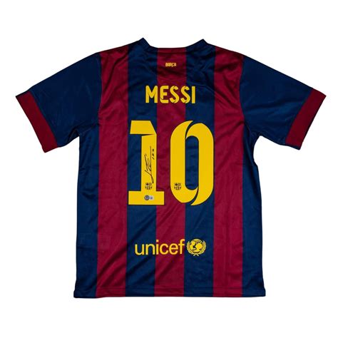 Lionel Messi Signed Barcelona Nike Jersey (Beckett) | Pristine Auction