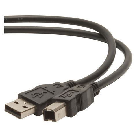 USB 2.0 Cable A to B Black 2m (6.6 ft.)