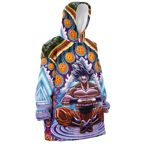 Trippy Ultra Instinct Goku Dragon Ball Super Snug Oversized Blanket ...