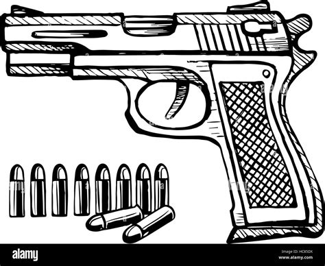 Weapon sketch hi-res stock photography and images - Alamy