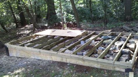 Build a Square and Level Platform for a Shed or Tiny House | Building a shed, Building a deck ...