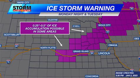 UPDATE: Ice Storm Warning expanded into central Nebraska