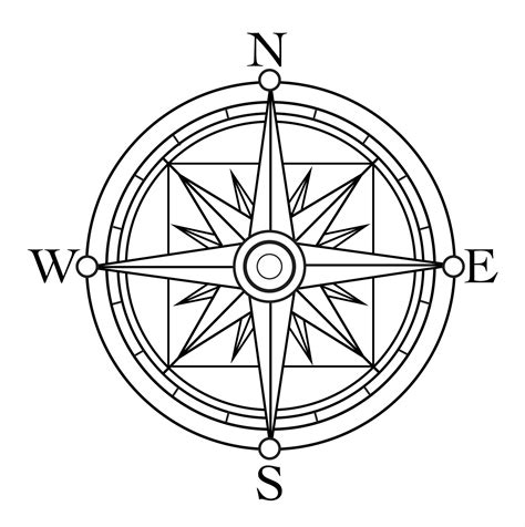 Old Compass Drawing at GetDrawings | Free download