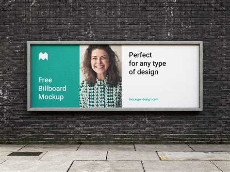 Old brick wall billboard mockup - Instant Download