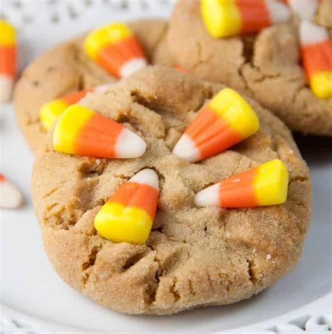 Peanut Butter Candy Corn Cookies - Boston Girl Bakes