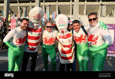 Wales fans before the 2019 Rugby World Cup Semi Final match at ...