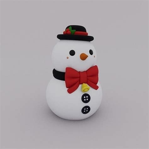 CHRISTMAS SPECIAL - SNOWMAN 01 3D model 3D printable | CGTrader