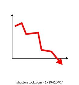 Illustration Vector Red Line Graph Shows Stock Vector (Royalty Free) 1719410407 | Shutterstock