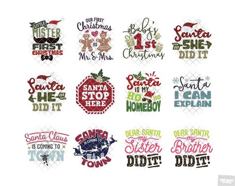 Christmas Sayings SVG Quotes in SVG/DXF/EPS/JPG/PNG • OhMyCuttables