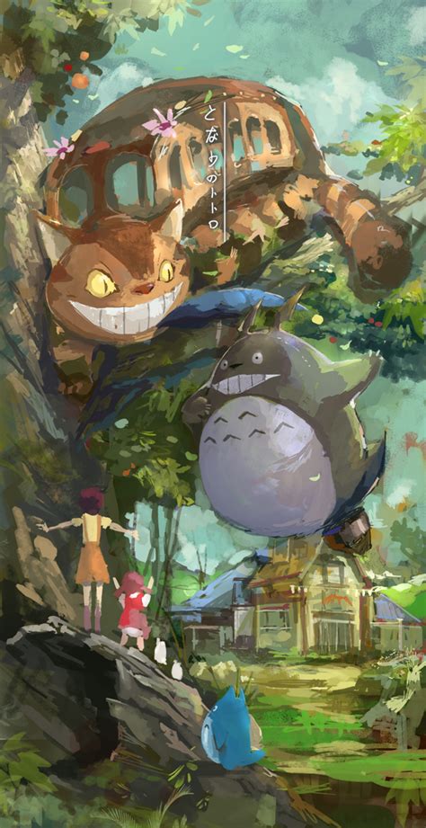 Totoro Cat Bus Wallpaper