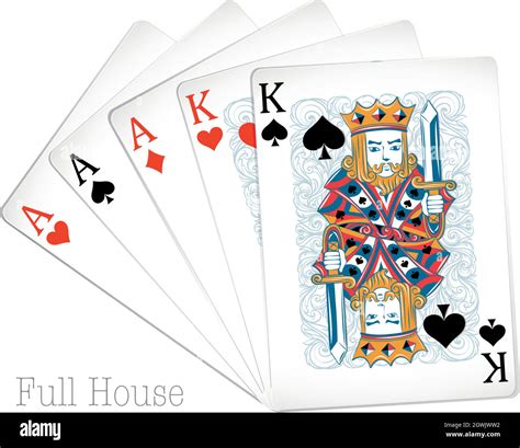 Poker cards full house Stock Vector Image & Art - Alamy