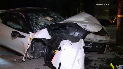 Ferrari crashes in Hollywood after street racing | abc7.com