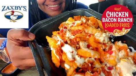 TRYING ZAXBYS NEW CHICKEN BACON RANCH LOADED FRIES FOOD REVIEW - YouTube