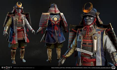 ArtStation - In-game asset for Ghost of Tsushima: Shimura's Armor ...