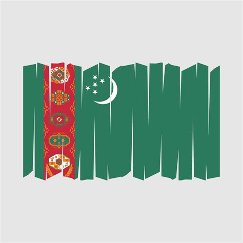 Turkmenistan Flag Brush Vector 21624060 Vector Art at Vecteezy