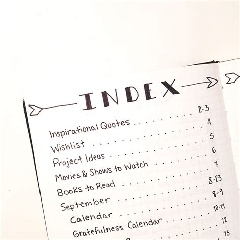 15 Simple Bullet Journal Page Ideas for the not-so-artsy | Bullet journal index, Bullet journal ...