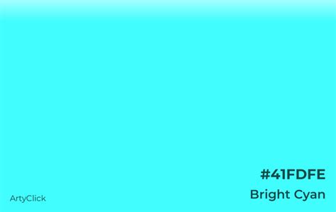 Bright Cyan Color | ArtyClick