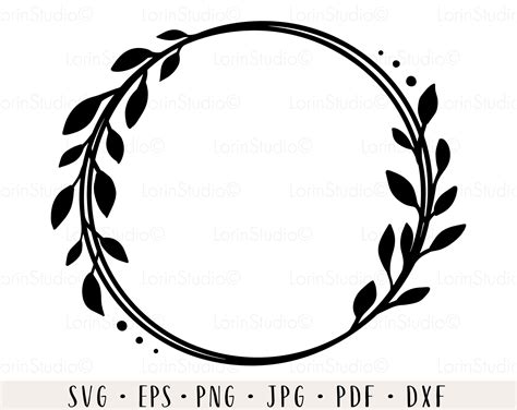 Leaves Frame Svg Laurel Wreath Svg Wedding Frame Svg Botanical - Etsy ...