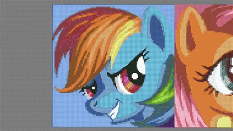 Minecraft - Rainbow Dash Pixel Art by Slejm on DeviantArt